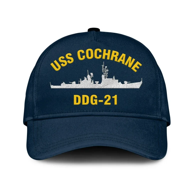 Uss Cochrane Ddg-21 Classic Cap, Custom Print/embroidered Us Navy Ships Classic Baseball Cap, Gift For Navy Veteran