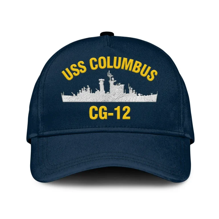 Uss Columbus Cg-12 Classic Cap, Custom Print/embroidered Us Navy Ships Classic Baseball Cap, Gift For Navy Veteran