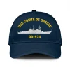 Uss Comte De Grasse Dd-974 Classic Cap, Custom Print/embroidered Us Navy Ships Classic Baseball Cap, Gift For Navy Veteran