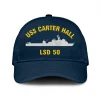 Uss Carter Hall Lsd 50 Classic Cap, Custom Print/embroidered Us Navy Ships Classic Baseball Cap, Gift For Navy Veteran