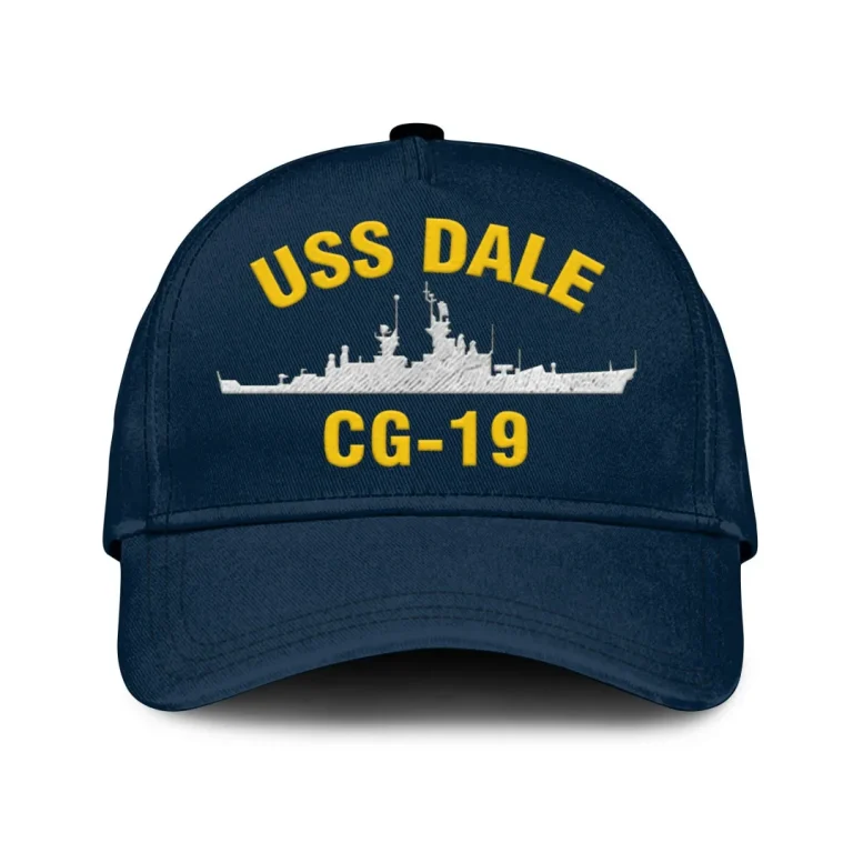 Uss Dale Cg-19 Classic Cap, Custom Print/embroidered Us Navy Ships Classic Baseball Cap, Gift For Navy Veteran