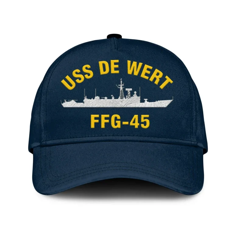Uss De Wert Ffg-45 Classic Cap, Custom Print/embroidered Us Navy Ships Classic Baseball Cap, Gift For Navy Veteran