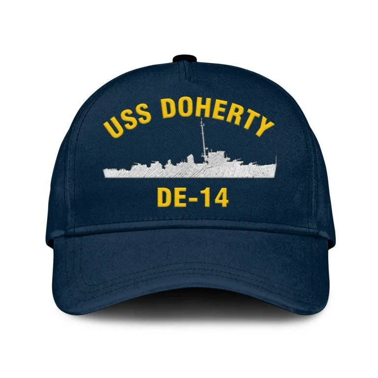 Uss Doherty De-14 Classic Cap, Custom Print/embroidered Us Navy Ships Classic Baseball Cap, Gift For Navy Veteran