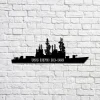 Uss Deyo Dd-989 Navy Ship Metal Sign, Memory Wall Metal Sign Gift For Navy Veteran