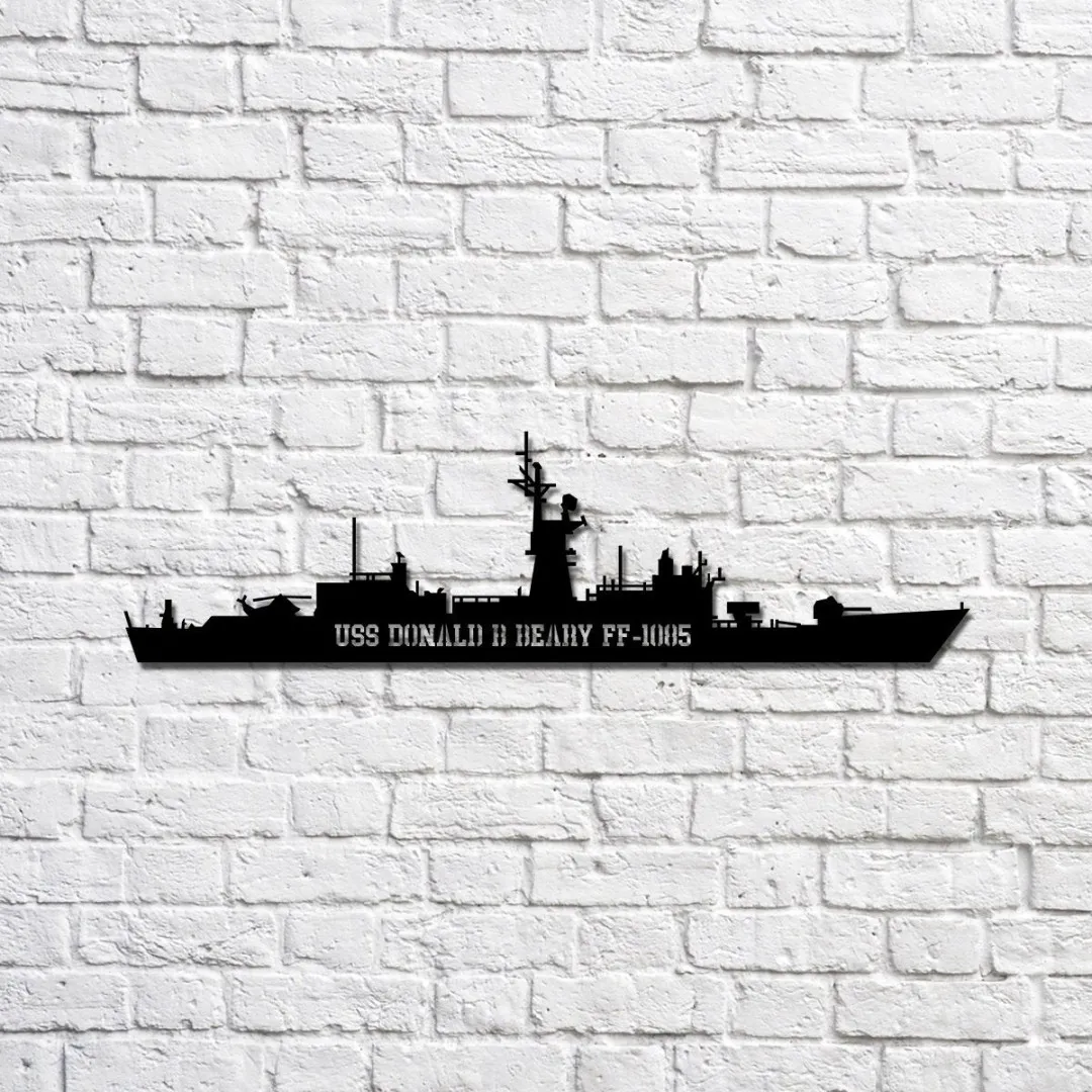 USS_20Donald_20B_20Beary_20FF-1085_20silhouette_20sign_1024x1024_2x_6b3bc4cb-67e2-42f7-befe-2152f515fdf0.webp Uss Donald B Beary Ff-1085 Silhouette Sign Navy Ship Metal Sign, Memory Wall Metal Sign Gift For Navy Veteran