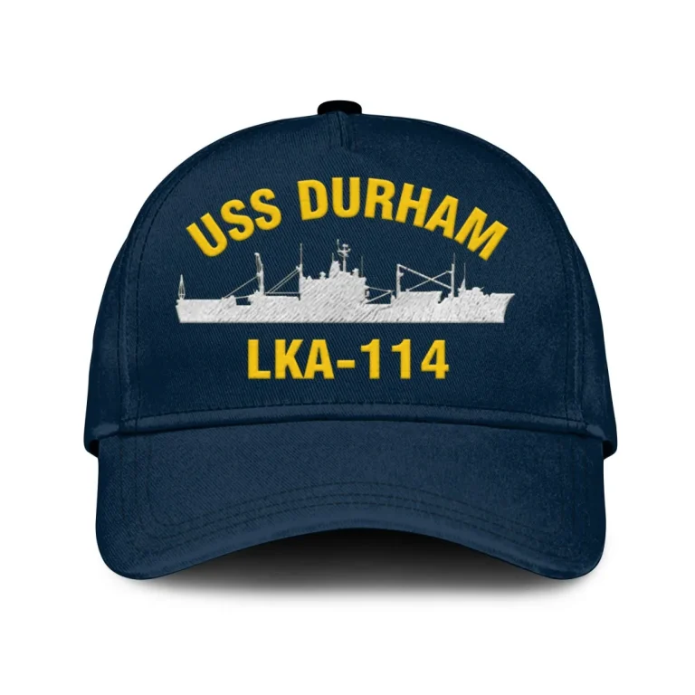 Uss Durham (lka-114) Classic Cap, Custom Print/embroidered Us Navy Ships Classic Baseball Cap, Gift For Navy Veteran