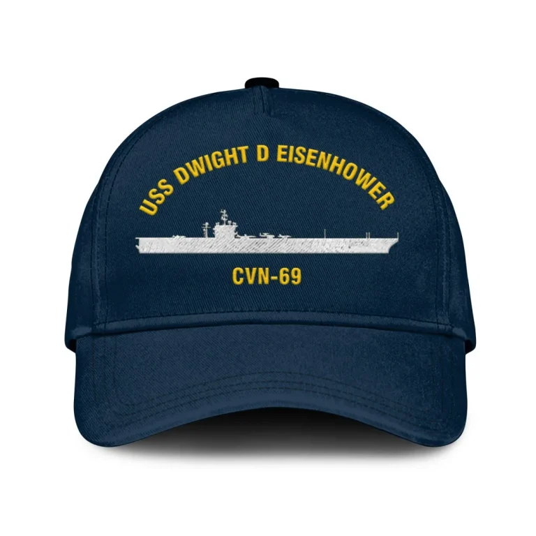Uss Dwight D Eisenhower Cvn 69 Classic Cap, Custom Print/embroidered Us Navy Ships Classic Baseball Cap, Gift For Navy Veteran