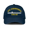 Uss Eisenhower Cvn 69 Classic Cap, Custom Print/embroidered Us Navy Ships Classic Baseball Cap, Gift For Navy Veteran
