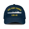 Uss Fort Fisher Lsd-40 Classic Cap, Custom Print/embroidered Us Navy Ships Classic Baseball Cap, Gift For Navy Veteran