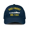 Uss Frost De-144 Classic Cap, Custom Print/embroidered Us Navy Ships Classic Baseball Cap, Gift For Navy Veteran