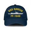 Uss Garcia Ff-1040 Classic Cap, Custom Print/embroidered Us Navy Ships Classic Baseball Cap, Gift For Navy Veteran