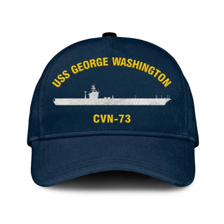 Uss George Washington Cvn-73 Classic Cap, Custom Print/embroidered Us Navy Ships Classic Baseball Cap, Gift For Navy Veteran