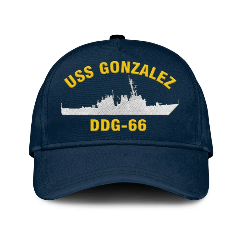 Uss Gonzalez Ddg-66 Classic Cap, Custom Print/embroidered Us Navy Ships Classic Baseball Cap, Gift For Navy Veteran