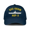 Uss Guam Lph-9 Classic Cap, Custom Print/embroidered Us Navy Ships Classic Baseball Cap, Gift For Navy Veteran