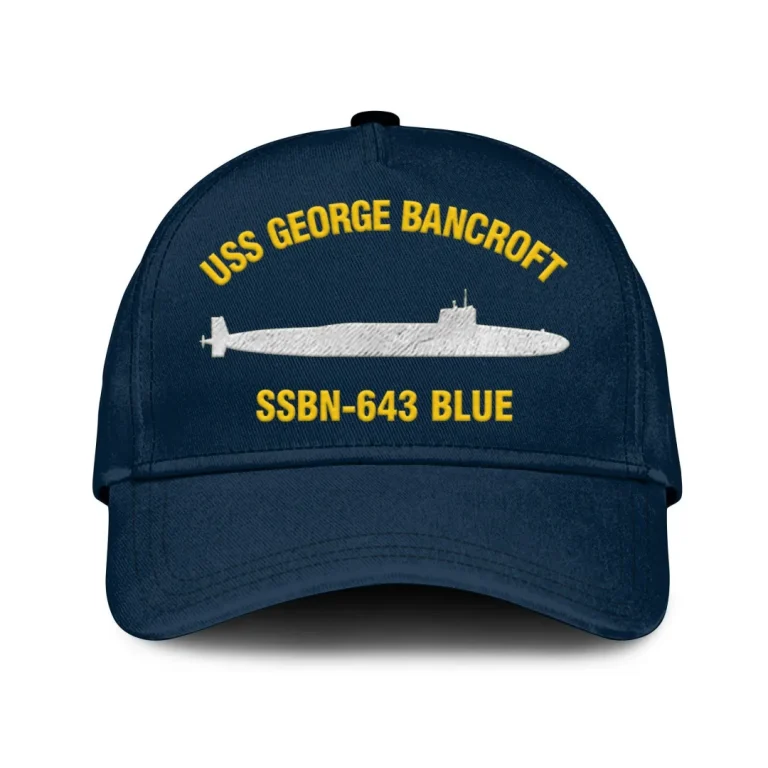 Uss George Bancroft Ssbn-643 Classic Cap, Custom Print/embroidered Us Navy Ships Classic Baseball Cap, Gift For Navy Veteran