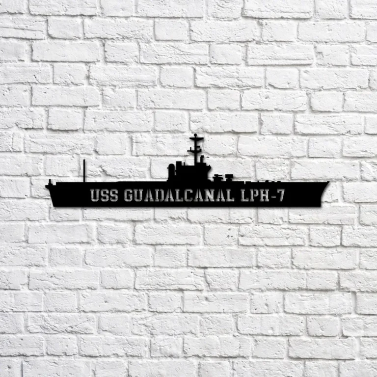 USS Guadalcanal LPH-7 Ships Ball Cap - Official Military Licensed Adjustable Hat