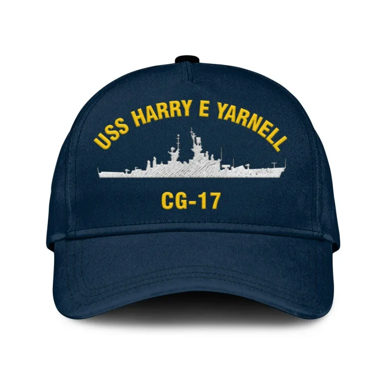 Uss Harry E Yarnell Cg-17 Classic Cap, Custom Print/embroidered Us Navy Ships Classic Baseball Cap, Gift For Navy Veteran