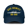 Uss Hewitt Dd-966 Classic Cap, Custom Print/embroidered Us Navy Ships Classic Baseball Cap, Gift For Navy Veteran