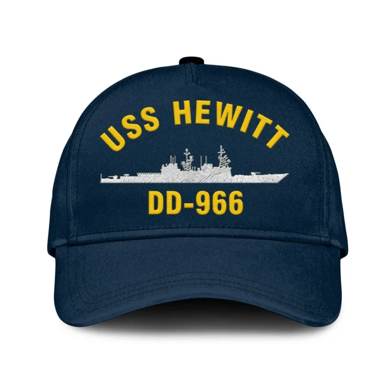 Uss Hewitt Dd-966 Classic Cap, Custom Print/embroidered Us Navy Ships Classic Baseball Cap, Gift For Navy Veteran