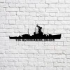 Uss Hammerberg De-1015 Navy Ship Metal Sign, Memory Wall Metal Sign Gift For Navy Veteran