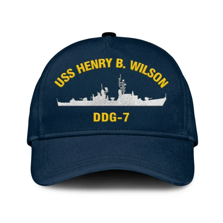 Uss Henry B. Wilson Ddg-7 Classic Cap, Custom Print/embroidered Us Navy Ships Classic Baseball Cap, Gift For Navy Veteran