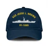 Uss Jesse L. Brown Ff-1089 Classic Cap, Custom Print/embroidered Us Navy Ships Classic Baseball Cap, Gift For Navy Veteran