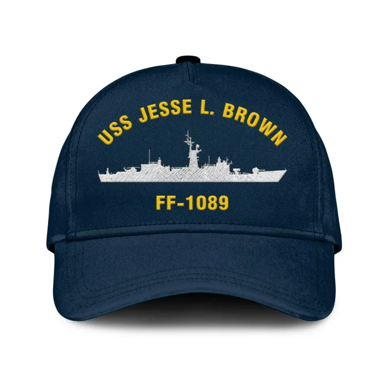 Uss Jesse L. Brown Ff-1089 Classic Cap, Custom Print/embroidered Us Navy Ships Classic Baseball Cap, Gift For Navy Veteran