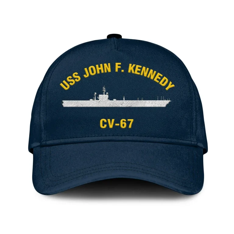 Uss John F. Kennedy Cv 67 Classic Cap, Custom Print/embroidered Us Navy Ships Classic Baseball Cap, Gift For Navy Veteran