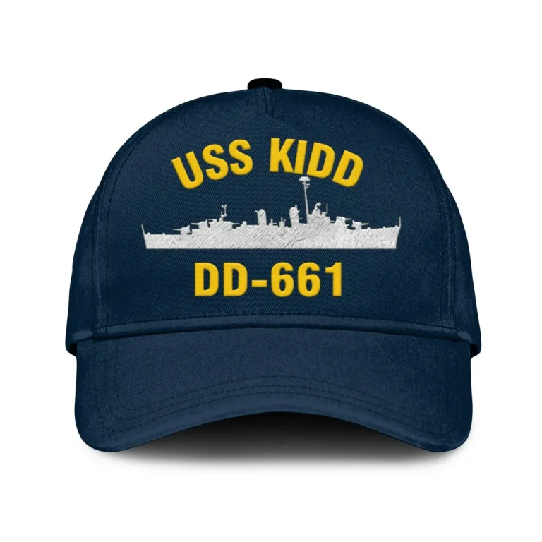 Uss Kidd Dd-661 Classic Cap, Custom Print/embroidered Us Navy Ships Classic Baseball Cap, Gift For Navy Veteran