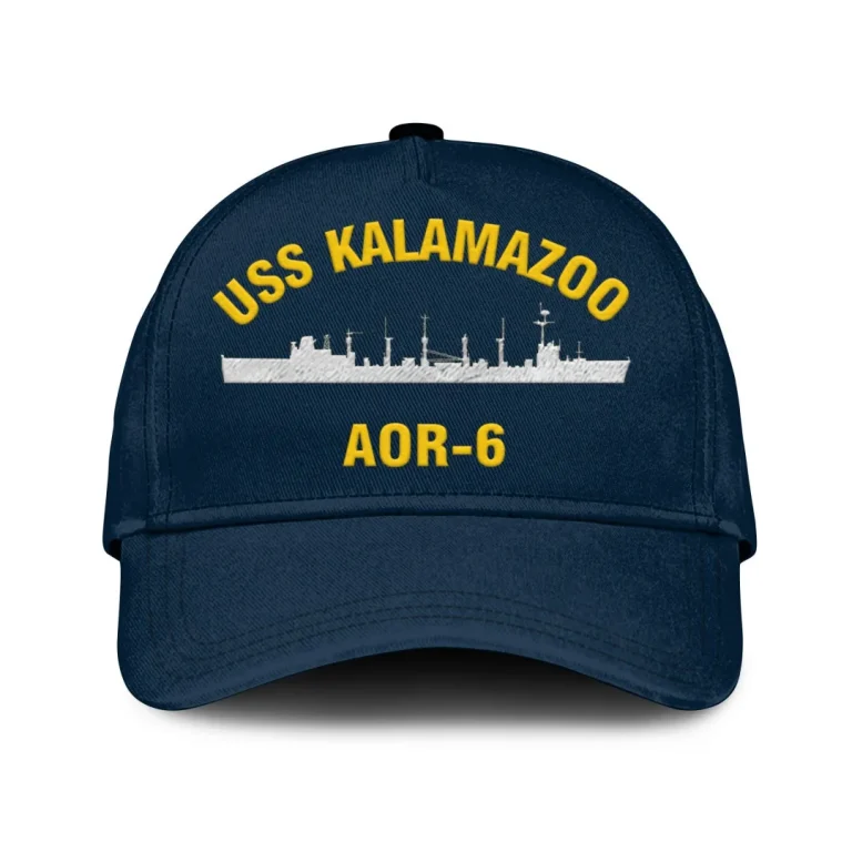 Uss Kalamazoo Aor-6 Classic Cap, Custom Print/embroidered Us Navy Ships Classic Baseball Cap, Gift For Navy Veteran