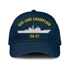 Uss Lake Champlain Cg-57 Classic Cap, Custom Print/embroidered Us Navy Ships Classic Baseball Cap, Gift For Navy Veteran