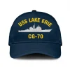 Uss Lake Erie Cg-70 Classic Cap, Custom Print/embroidered Us Navy Ships Classic Baseball Cap, Gift For Navy Veteran