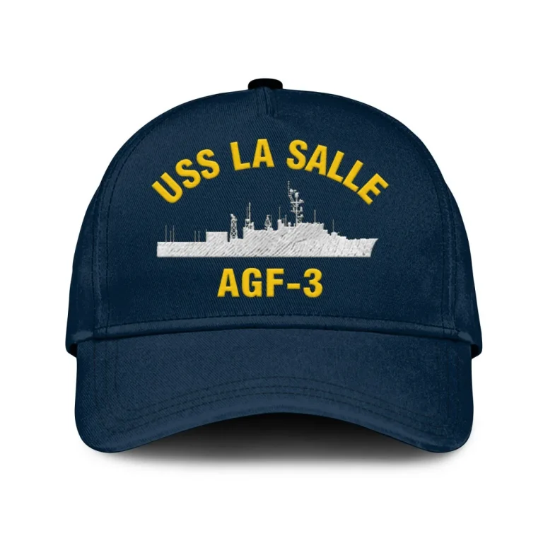 Uss La Salle Agf Classic Cap, Custom Print/embroidered Us Navy Ships Classic Baseball Cap, Gift For Navy Veteran