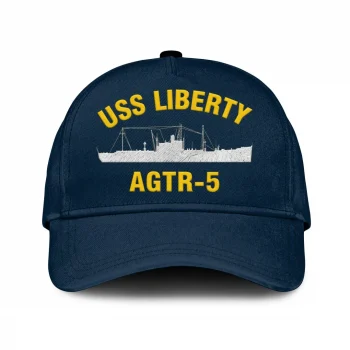 Uss Liberty Agtr-5 Classic Cap, Custom Print/embroidered Us Navy Ships Classic Baseball Cap, Gift For Navy Veteran