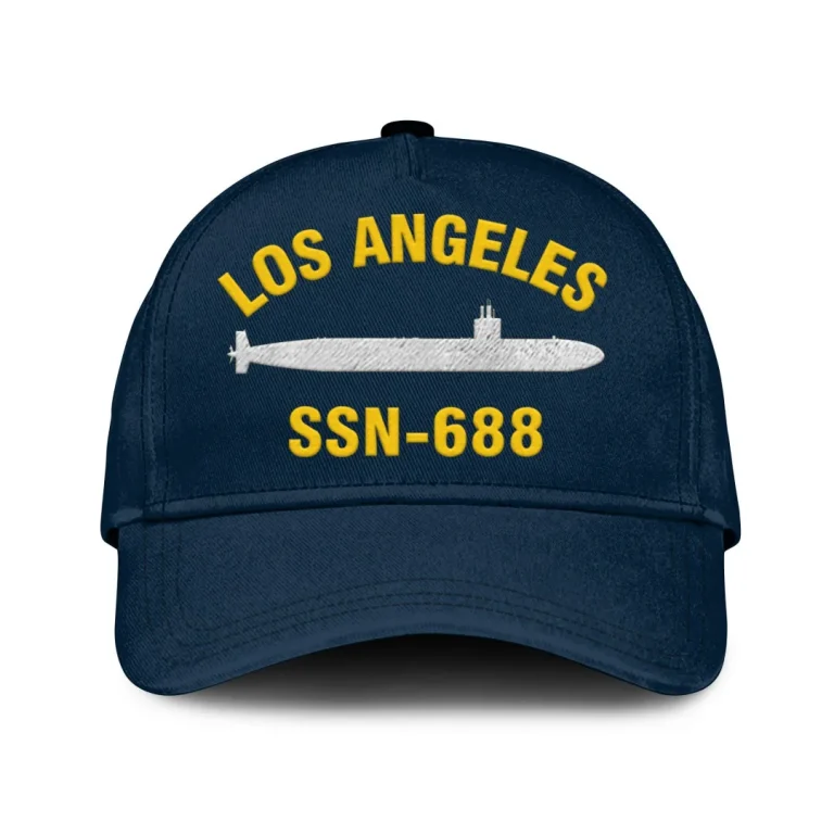 Uss Los Angeles Ssn 688 Classic Cap, Custom Print/embroidered Us Navy Ships Classic Baseball Cap, Gift For Navy Veteran