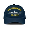 Uss Moinseter Ff-1097 Classic Cap, Custom Print/embroidered Us Navy Ships Classic Baseball Cap, Gift For Navy Veteran