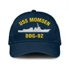 Uss Momsen Ddg-92 Classic Cap, Custom Print/embroidered Us Navy Ships Classic Baseball Cap, Gift For Navy Veteran