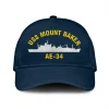 Uss Mount Baker Ae-34_mu Classic Cap, Custom Print/embroidered Us Navy Ships Classic Baseball Cap, Gift For Navy Veteran