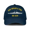 Uss Myles C Fox Dd-829 Classic Cap, Custom Print/embroidered Us Navy Ships Classic Baseball Cap, Gift For Navy Veteran