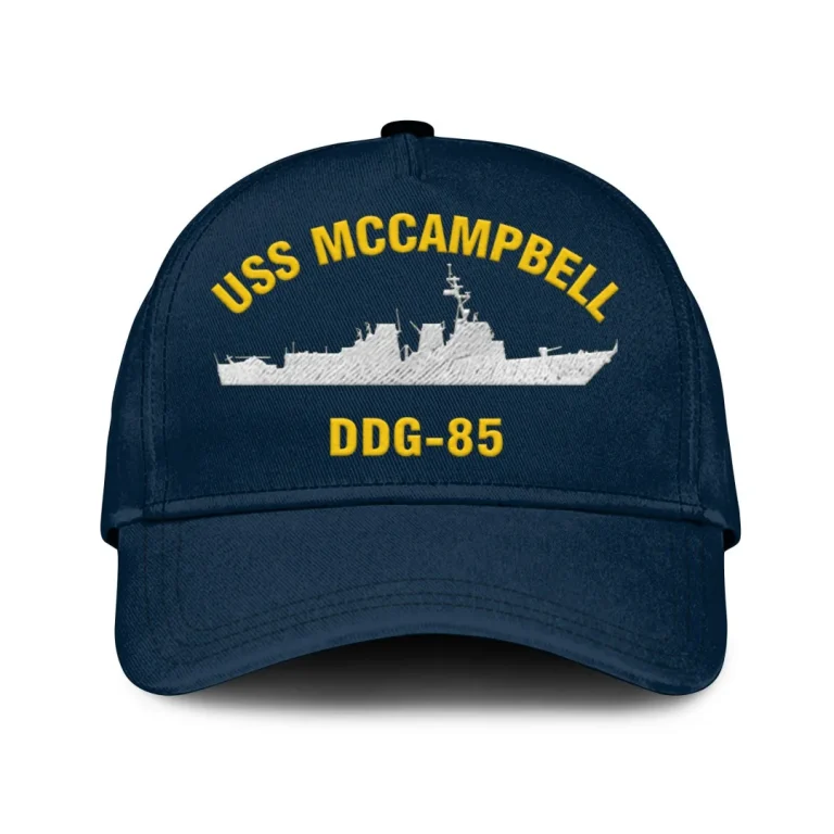 Uss Mccampbell Ddg-85 Classic Cap, Custom Print/embroidered Us Navy Ships Classic Baseball Cap, Gift For Navy Veteran