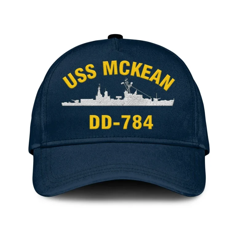 Uss Mckean Dd-784 Classic Cap, Custom Print/embroidered Us Navy Ships Classic Baseball Cap, Gift For Navy Veteran