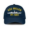 Uss Miller Ff-1091 Classic Cap, Custom Print/embroidered Us Navy Ships Classic Baseball Cap, Gift For Navy Veteran