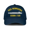 Uss Nebraska Ssbn-739 Classic Cap, Custom Print/embroidered Us Navy Ships Classic Baseball Cap, Gift For Navy Veteran