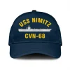 Uss Nimitz Cvn 68 Classic Cap, Custom Print/embroidered Us Navy Ships Classic Baseball Cap, Gift For Navy Veteran