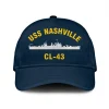 Uss Nashville Cl-43 Classic Cap, Custom Print/embroidered Us Navy Ships Classic Baseball Cap, Gift For Navy Veteran