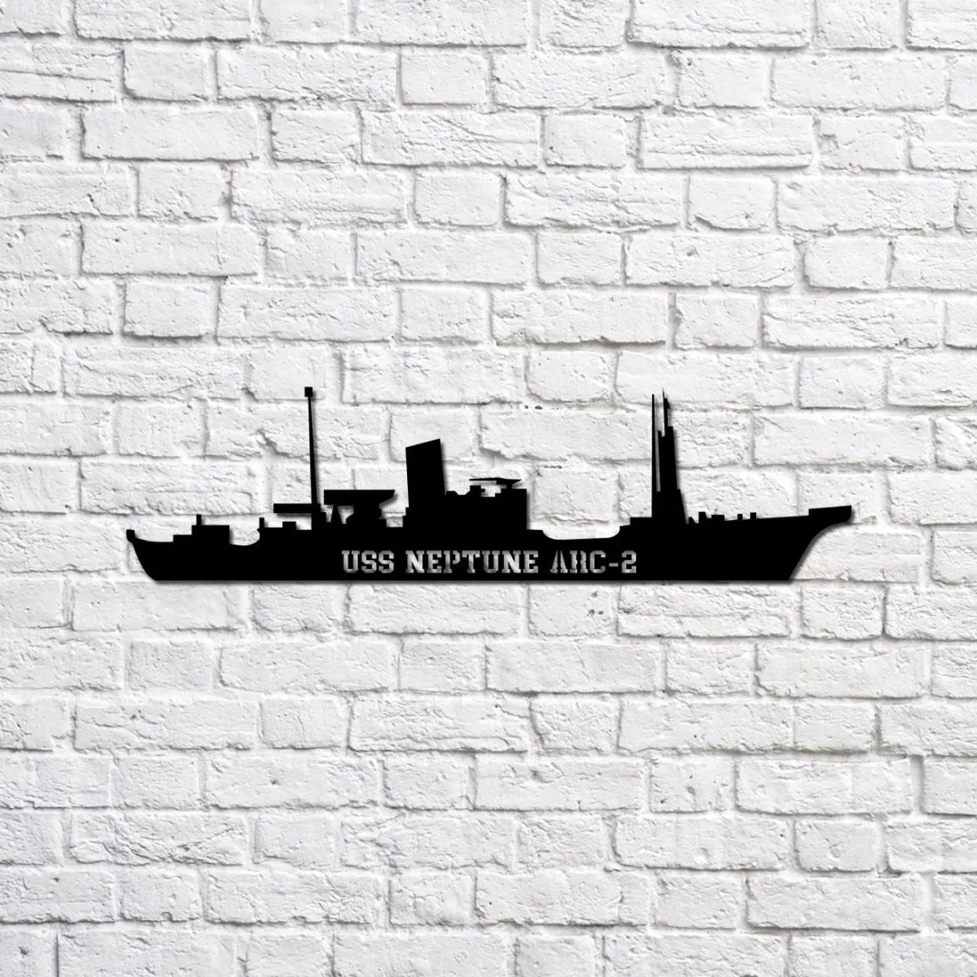 USS_20Neptune_20ARC-2_1024x1024_2x_ea74fd53-5487-4efc-a5da-7e72400b3653.webp Uss Neptune Arc-2 Navy Ship Metal Sign, Memory Wall Metal Sign Gift For Navy Veteran