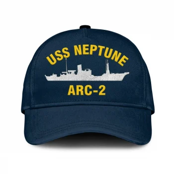 Uss Neptune Arc-2 Classic Cap, Custom Print/embroidered Us Navy Ships Classic Baseball Cap, Gift For Navy Veteran