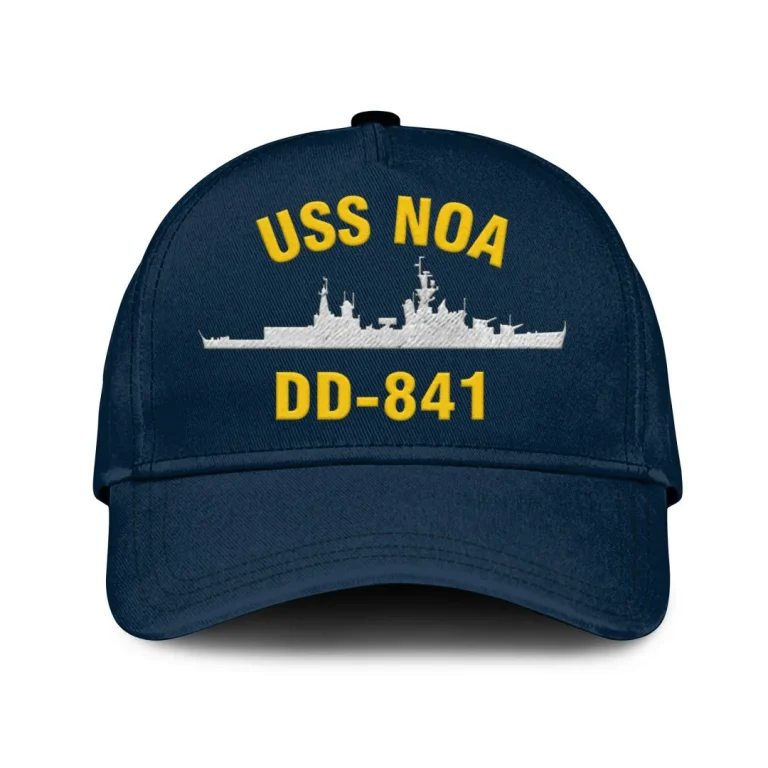 Uss Noa Dd-841 Classic Cap, Custom Print/embroidered Us Navy Ships Classic Baseball Cap, Gift For Navy Veteran