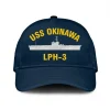 Uss Okinawa Lph-3_02 Classic Cap, Custom Print/embroidered Us Navy Ships Classic Baseball Cap, Gift For Navy Veteran
