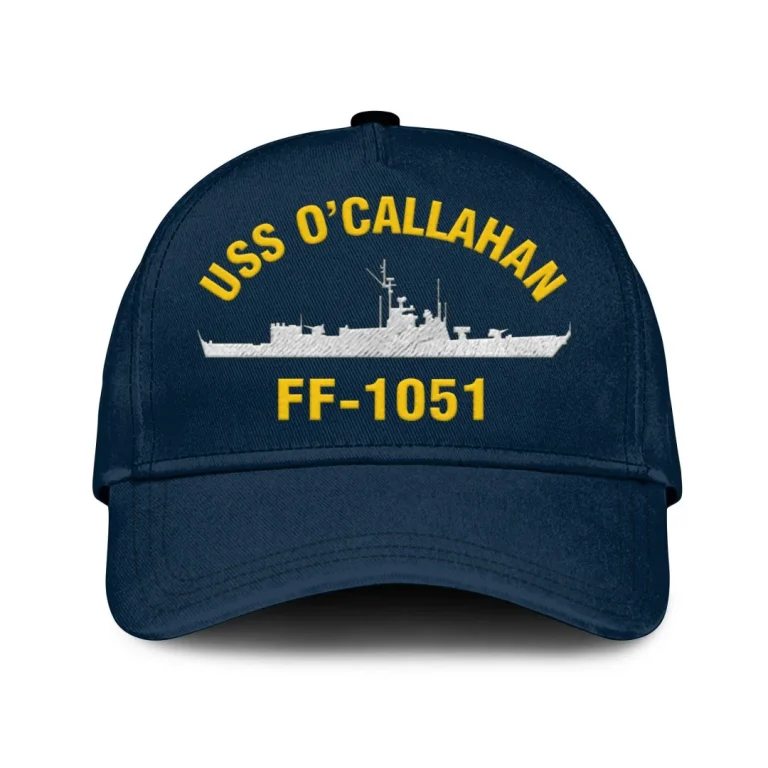 Uss O_callahan Ff-1051 Classic Cap, Custom Print/embroidered Us Navy Ships Classic Baseball Cap, Gift For Navy Veteran